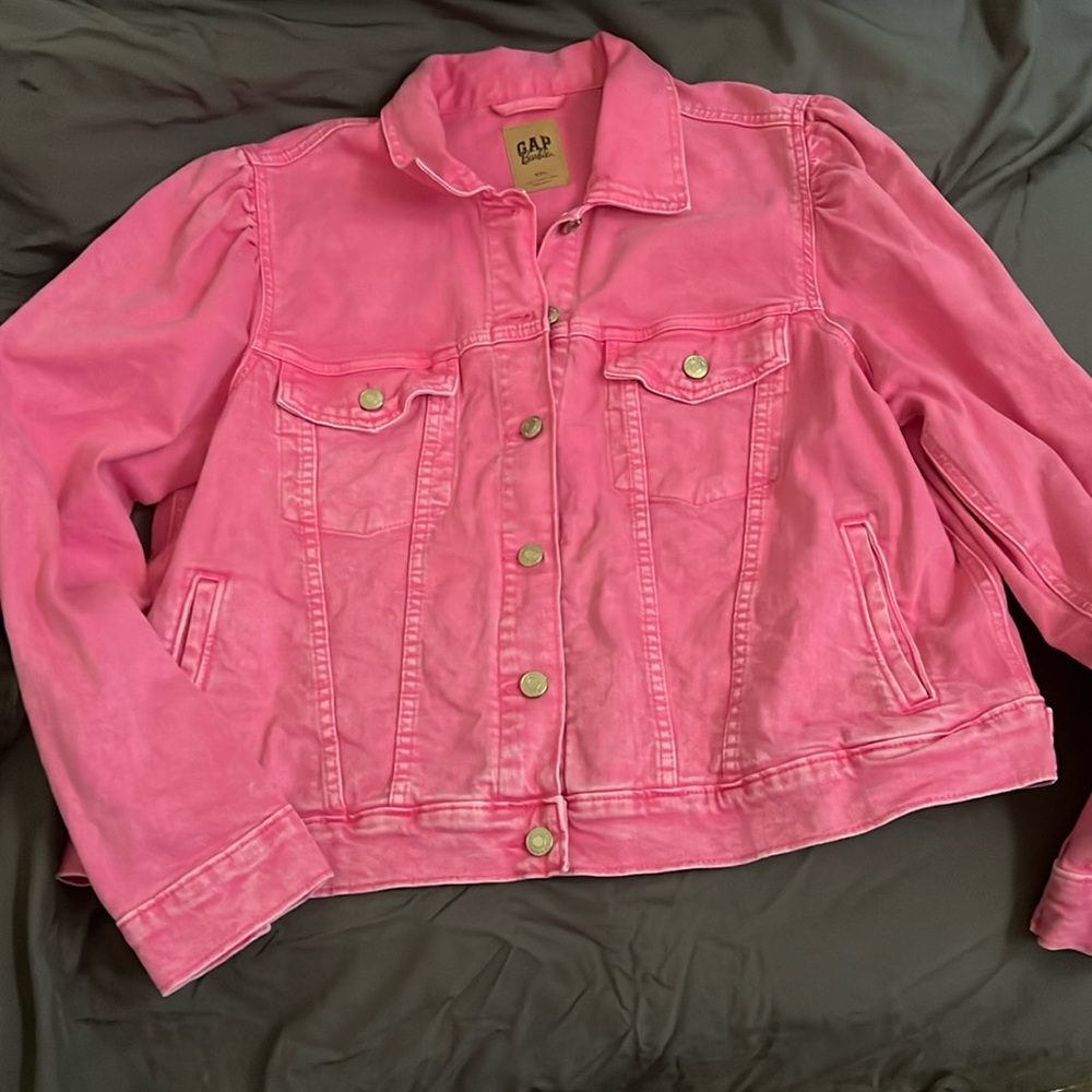 Pink Barbie gap Jean jacket